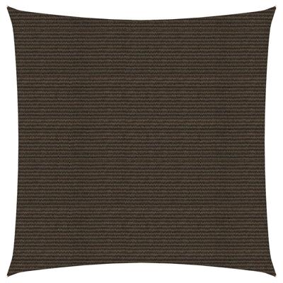 Zonnezeil 160 g/m² 7x7 m HDPE bruin