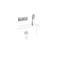 TRES Exclusive thermostatische inbouw badkraan met vulcombinatie en handdouche 20735207 - thumbnail