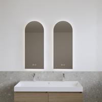 Spiegel Gliss Design Gaya 40x100 cm Rechthoek Verlichting en Spiegelverwarming - thumbnail