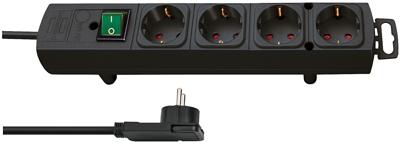 Stekkerdoos brennenstuhl comfort plus 4vdig 2m zw