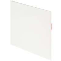 Whisper Designventiel Vierkant 125mm Kunststof - Toevoer/afvoer - Wit Ral9016 - thumbnail