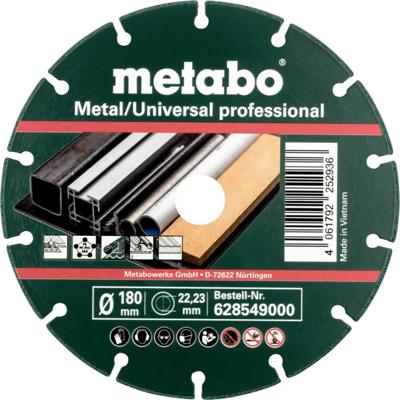 Metabo 628549000 Diamanten doorslijpschijf 180 mm 10 stuk(s) Metaal (verzinkt) Metabo 628549000 Diamanten doorslijpschijf 180 mm 10 stuk(s) Metaal (verzinkt)