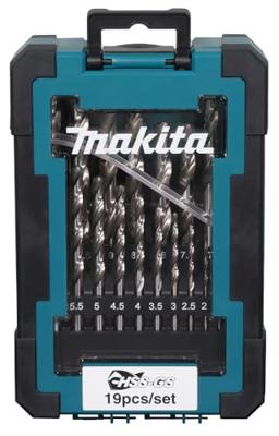 Makita D-78352 Metaal-spiraalboorset 1 mm, 1.5 mm, 2 mm, 2.5 mm, 3 mm, 3.5 mm, 4 mm, 4.5 mm, 5 mm, 5.5 mm, 6 mm, 6.5 mm, 7 mm, 8 mm, 8.5 mm, 9 mm, 9.5 mm, 10 Makita D-78352 Metaal-spiraalboorset 1 mm, 1.5 mm, 2 mm, 2.5 mm, 3 mm, 3.5 mm, 4 mm, 4.5 mm, 5 mm, 5.5 mm, 6 mm, 6.5 mm, 7 mm, 8 mm, 8.5 mm, 9 mm, 9.5 mm, 10