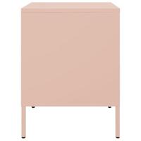Nachtkastje 36x39x50,5 cm staal roze - thumbnail