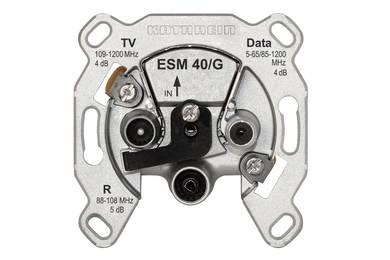 Kathrein ESM 40/G Antennedoos TV, FM, Data Inbouw (in muur) Enkele aansluitdoos