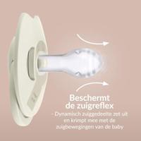 Difrax LOVI Fopspeen Dynamisch 6-18 m Prime Glow Ivory Blush - thumbnail