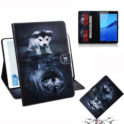 Wolf en hond patroon horizontale Flip lederen case voor Huawei MediaPad M5 Lite 8/Honor tab 5 met houder & Card slot & portemonnee Wolf en hond patroon horizontale Flip lederen case voor Huawei MediaPad M5 Lite 8/Honor tab 5 met houder & Card slot & portemonnee