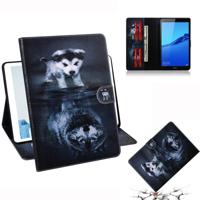 Wolf en hond patroon horizontale Flip lederen case voor Huawei MediaPad M5 Lite 8/Honor tab 5 met houder & Card slot & portemonnee - thumbnail