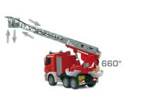 Jamara Brandweerwagen draaibare ladder Mercedes-Benz Antos 1:20 2,4GHz met spray - thumbnail
