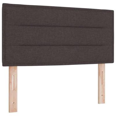 Boxspringbed met matras stof donkerbruin 80x200 cm