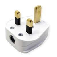 BACHMANN Geaarde stekker , Engeland UK 13A / 250V wit, 13A zekering - thumbnail