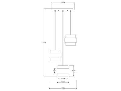 Globo Design vide lampMilley Ø 45cm - 15560-3H