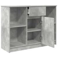 Dressoir met lade 101x35x76 cm spaanplaat betongrijs - thumbnail
