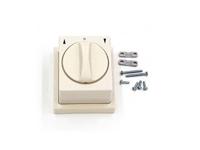 Opbouw Draaischakelaar Enkelpolig Cremewit - thumbnail