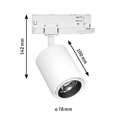 Paulmann Kratos 96565 LED-railspot ProRail3 9 W LED Wit