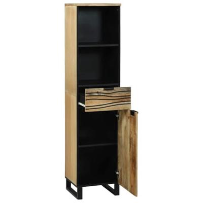 Badkamer wastafelkast Bruin 38 x 33 x 160 cm Bewerkt hout