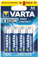 Set van 8 x AA Varta alkaline batterijen - LongLife Power - thumbnail
