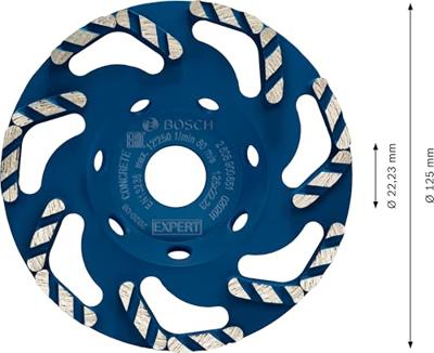 Bosch Accessories 2608900651 Expert Concrete diamantkomschijf, 125 x 22,23 x 4,5 mm EXPERT Concrete 1 stuk(s)