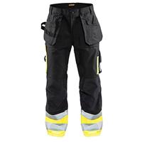 Blåkläder Werkbroek High-Vis 15291370 | Zwart/High-Vis Geel | Maat 64 - 7330509444627 - thumbnail