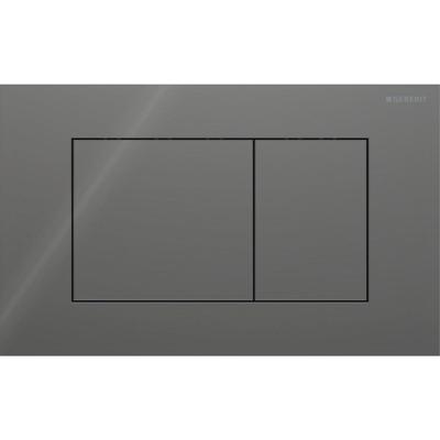 Geberit Drukplaat Sigma 40, 2-toets Square Glas Lava