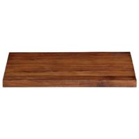 Tafelblad rechthoekig 70x60x2,5 cm massief gerecycled hout - thumbnail