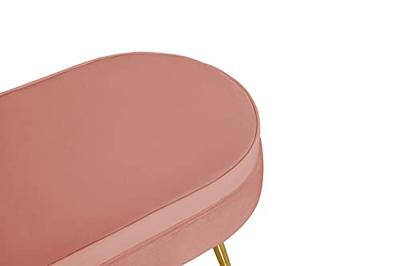 Artistiq Hocker 'Loulou' Velvet, kleur Roze
