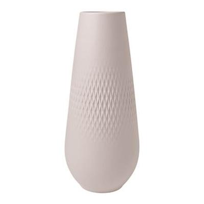 Villeroy & Boch Manufacture Collier Beige Vaas Carre L 26cm Villeroy & Boch Manufacture Collier Beige Vaas Carre L 26cm