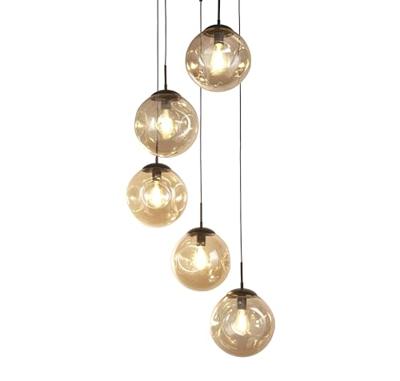Searchlight Design hanglampPunch 5-lichts - 22123-5BK