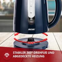 MPM MCZ-85/G1 waterkoker 1,7 l 2200 W Zwart - thumbnail