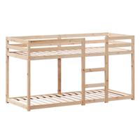 Stapelbedframe zonder matras massief grenenhout 90x190 cm - thumbnail