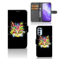 OPPO Find X3 Lite Leuk Hoesje Cat Color - thumbnail