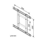 ROLINE VESA Adapter 100x100 - 200x200, variabel - thumbnail