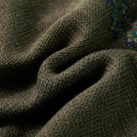 Kindertrui gebreid 92 kakikleurig - thumbnail