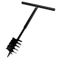 Grondboor met handvat en schroefkop 180 mm (zwart) - thumbnail