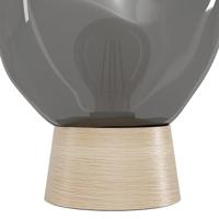 Stars of Light TafellampMagacela hout met smoke glas - 390321 - thumbnail