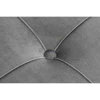 Kruk DKD Home Decor Schuim Grijs Gouden Metaal Polyester Fluweel Hout MDF (80 x 80 x 47 cm) - thumbnail