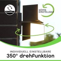 Lutec Zwarte design wandlampCuba reddot award - 5193801012 - thumbnail