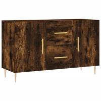 Dressoir 100x36x60 cm bewerkt hout gerookt eikenkleurig - thumbnail