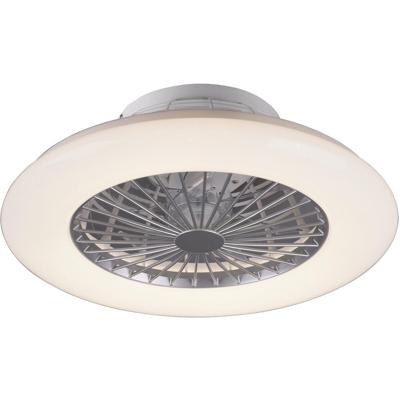 LED Plafondlamp met Ventilator 30W - Dimbaar en Kleurinstelbaar - Mat Titaan