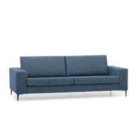 3-Zitsbank Fira Blauw Stof - thumbnail