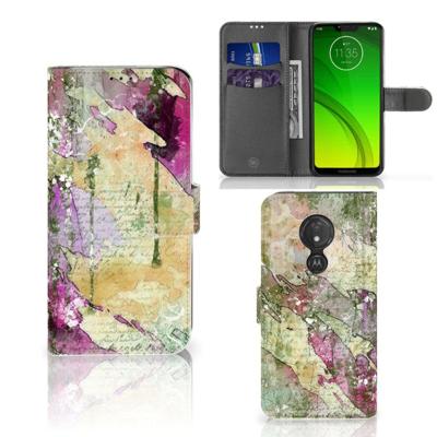 Hoesje Motorola Moto G7 Power Letter Painting Hoesje Motorola Moto G7 Power Letter Painting