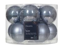 Kerstbal glas d6 cm mblw ass 10st kerst Decoris - Decoris - thumbnail