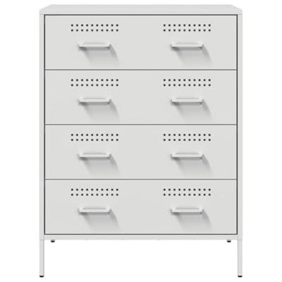Dressoir 68x39x89 cm staal wit