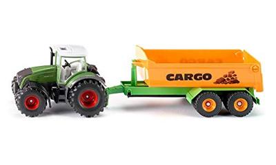 Siku 1989 Fendt tractor met haakarm trailer 1:50