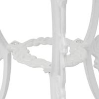 3-delige Bistroset gietaluminium wit - thumbnail
