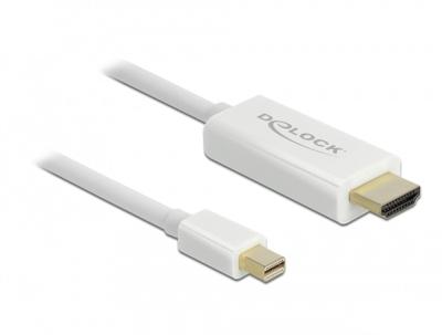 High Speed HDMI - Videoaudio-kabel - Mini DisplayPort (M) naar HDMI (M) - 1 m - wit - 4K ondersteuning High Speed HDMI - Videoaudio-kabel - Mini DisplayPort (M) naar HDMI (M) - 1 m - wit - 4K ondersteuning