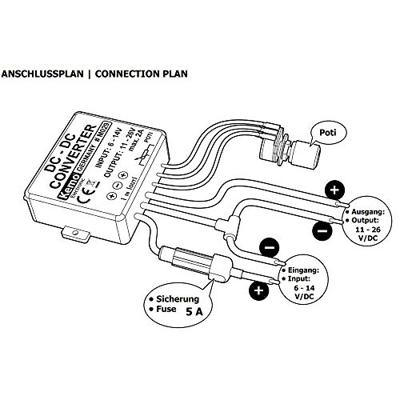 Kemo M029 Gelijksspanningsomvormer Module Ingangsspanning (bereik): 6 - 14 V/DC Uitgangsspanning (bereik): 11 - 26 V/DC 2 A Kemo M029 Gelijksspanningsomvormer Module Ingangsspanning (bereik): 6 - 14 V/DC Uitgangsspanning (bereik): 11 - 26 V/DC 2 A