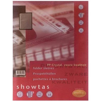 Multo geperforeerde showtas ft A4, 23-gaatsperforatie, glashelder, pak van 10 stuks