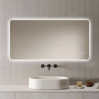 Loxa - Rechthoekige Badkamerspiegel Malaga met led 120x60cm - Dimbaar - 3 Led standen - Condensvrij vlak - Duurzame kwalieit - Eenvoudige installatie