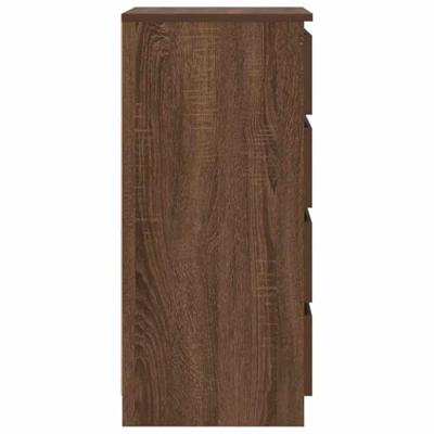 Dressoir 37,5x35x76 cm bewerkt hout bruin eikenkleurig Dressoir 37,5x35x76 cm bewerkt hout bruin eikenkleurig